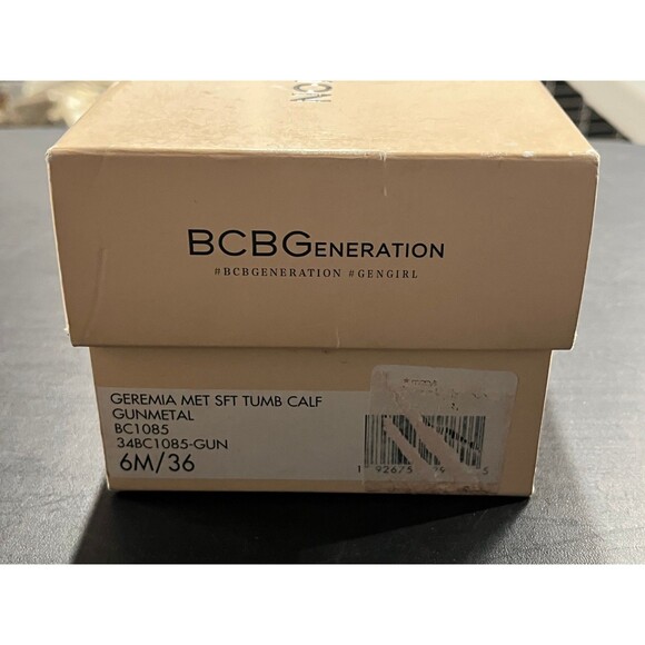 BCBGeneration Geremia Leather Calf Ballet Flats Gunmetal Size 6 - Picture 11 of 12